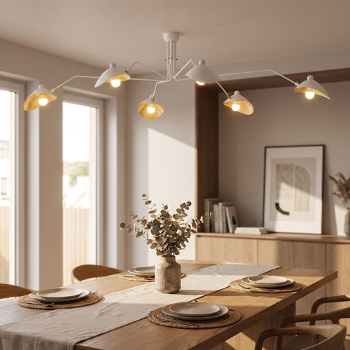 Mid-Century Sculptural Multi-Arm Ceiling Light