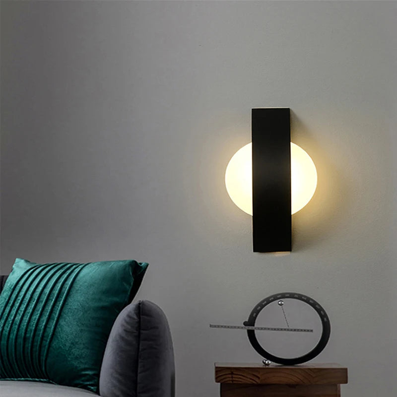 Minimalist Acrylic Sphere Wall Sconce