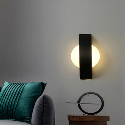 Minimalist Acrylic Sphere Wall Sconce