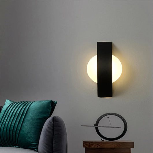 Minimalist Acrylic Sphere Wall Sconce