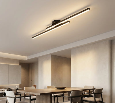 Minimalist Linear LED Flush Mount Ceiling Light