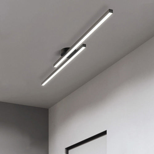 Minimalist Linear LED Flush Mount Ceiling Light