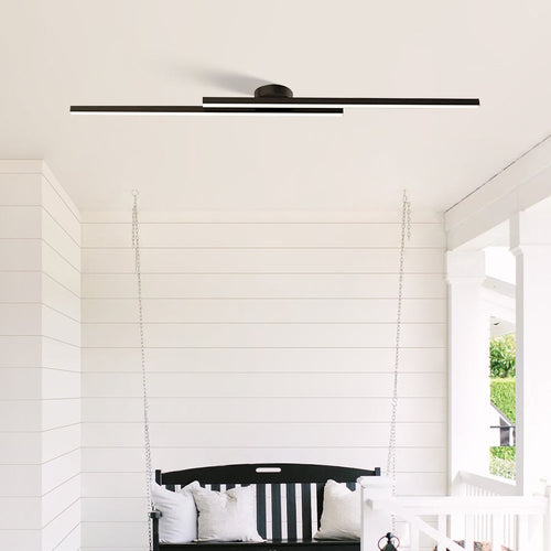 Minimalist Linear LED Flush Mount Ceiling Light