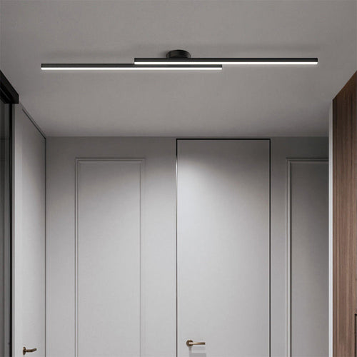 Minimalist Linear LED Flush Mount Ceiling Light