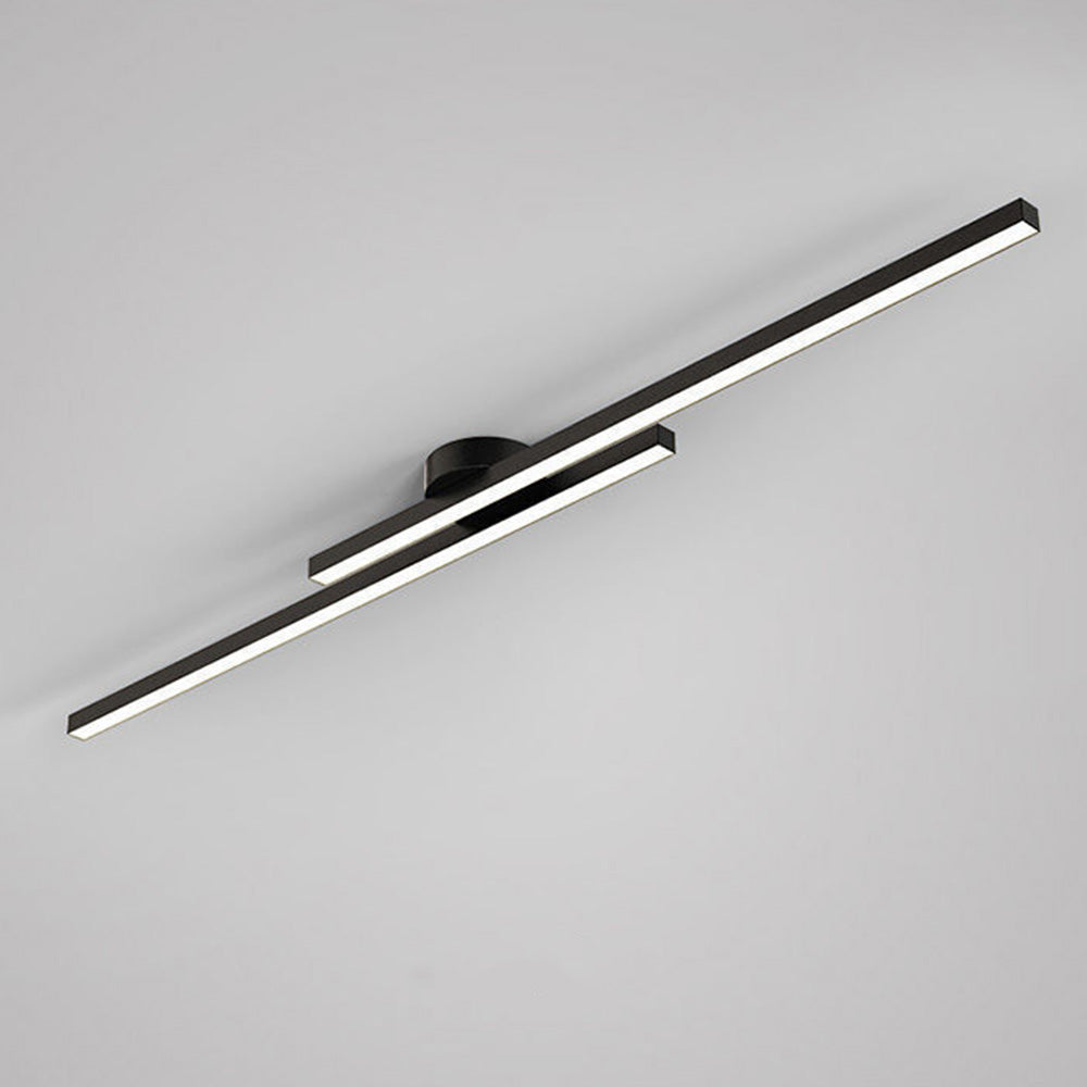Minimalist Linear LED Flush Mount Ceiling Light