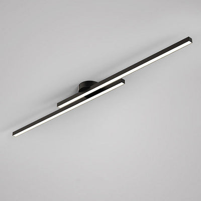 Minimalist Linear LED Flush Mount Ceiling Light