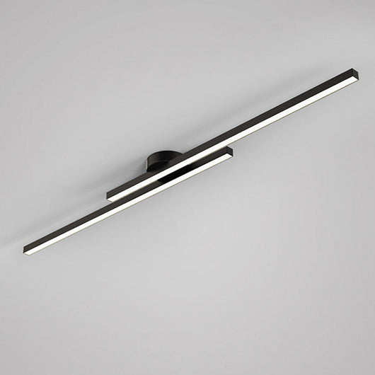 Minimalist Linear LED Flush Mount Ceiling Light