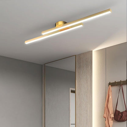 Minimalist Linear LED Flush Mount Ceiling Light