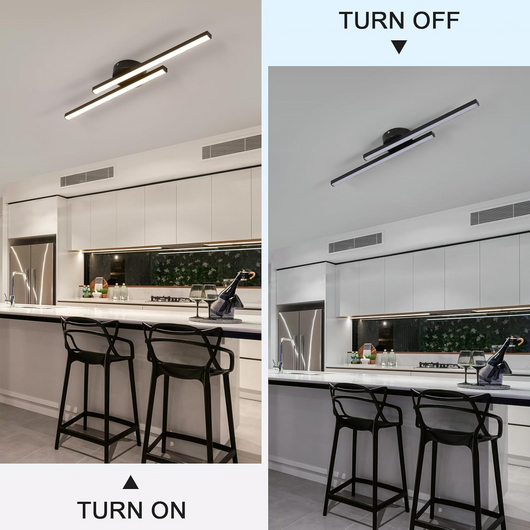 Minimalist Linear LED Flush Mount Ceiling Light