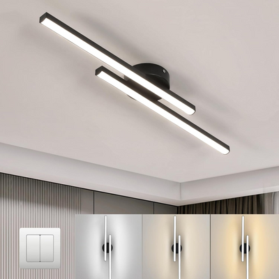 Minimalist Linear LED Flush Mount Ceiling Light