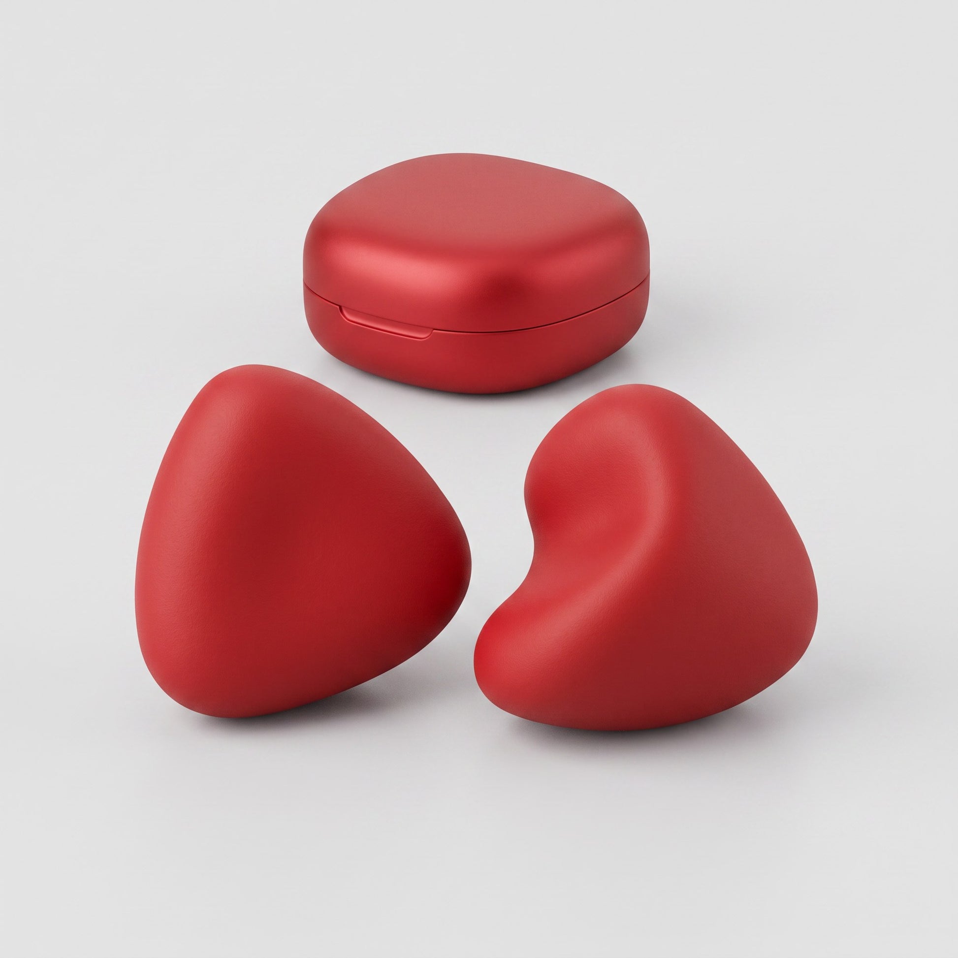 Moldable Silicone Sleep Ear Plugs - Red