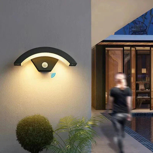 Motion-Sensor Outdoor LED Wall Sconce