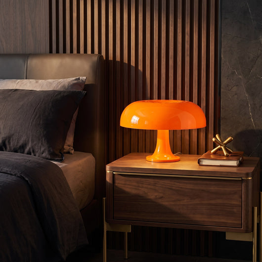 Mushroom LED Table Lamp - Orange