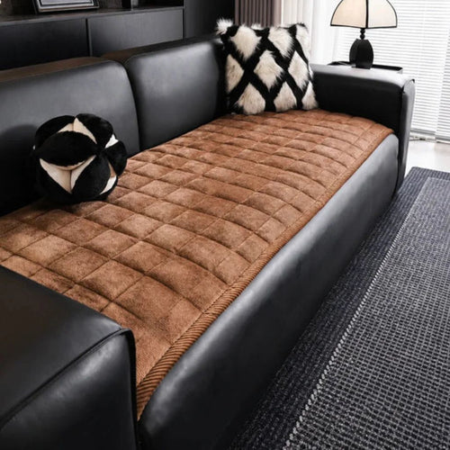 Non-Slip Quilted Sofa Cover Mat