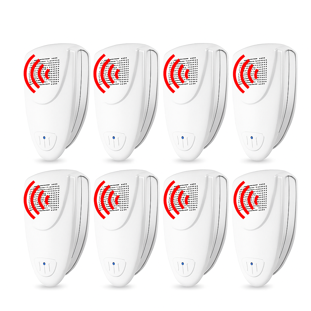 Plug-In Ultrasonic Pest Repeller 8-Pack