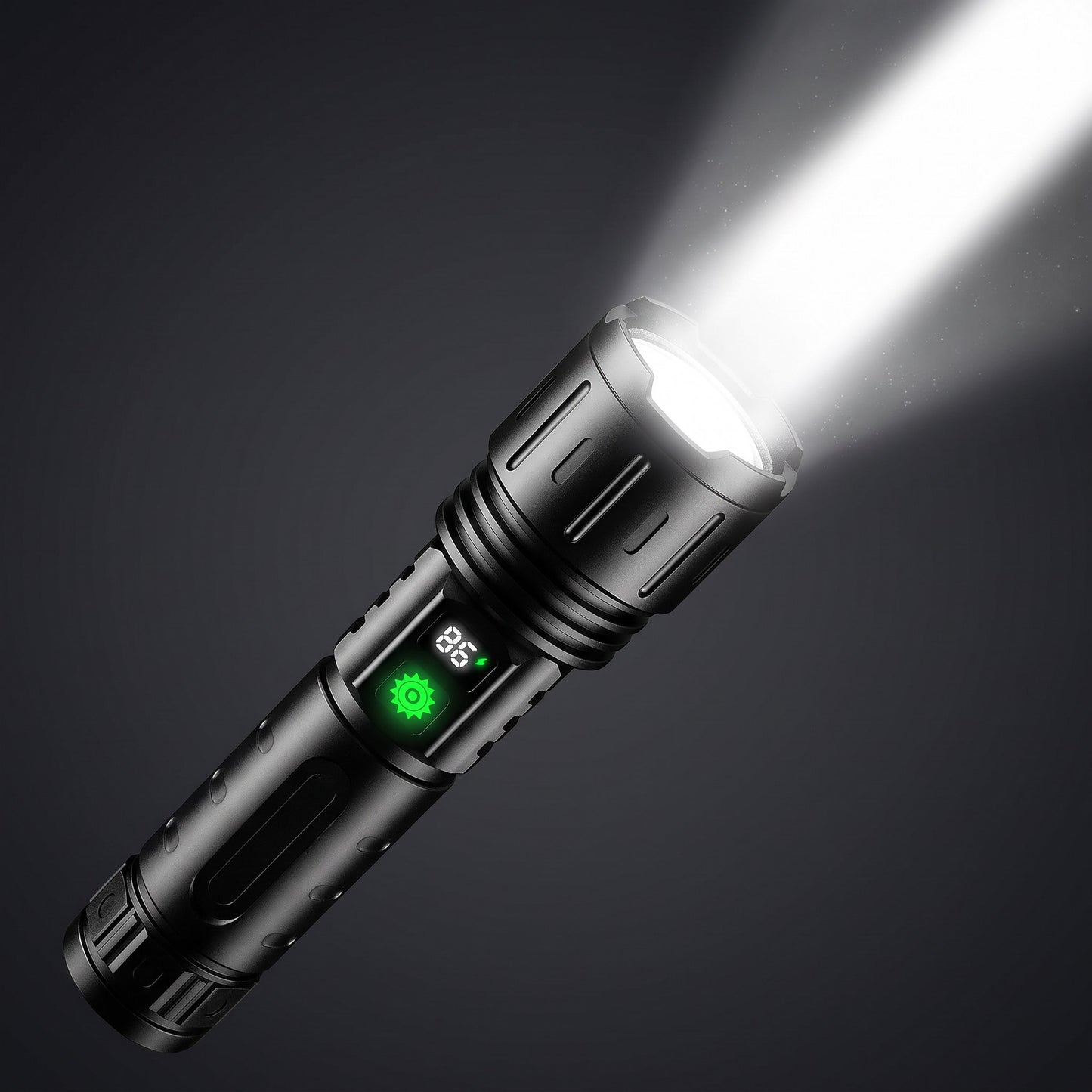 100000-Lumen Zoomable Rechargeable Tactical Flashlight
