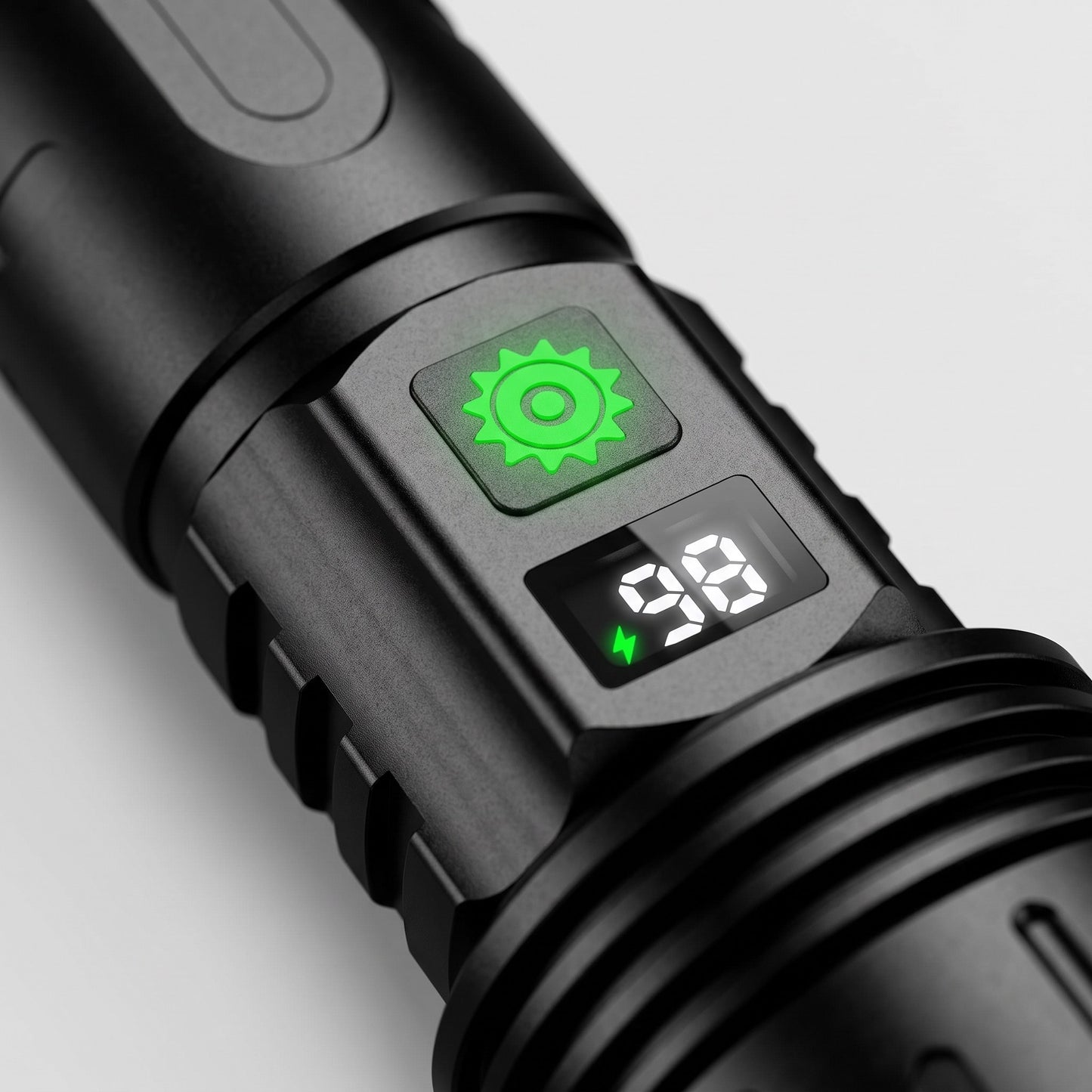 100000-Lumen Zoomable Rechargeable Tactical Flashlight
