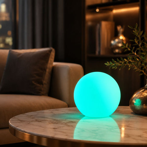 Rechargeable Color-Changing Globe Table Lamp