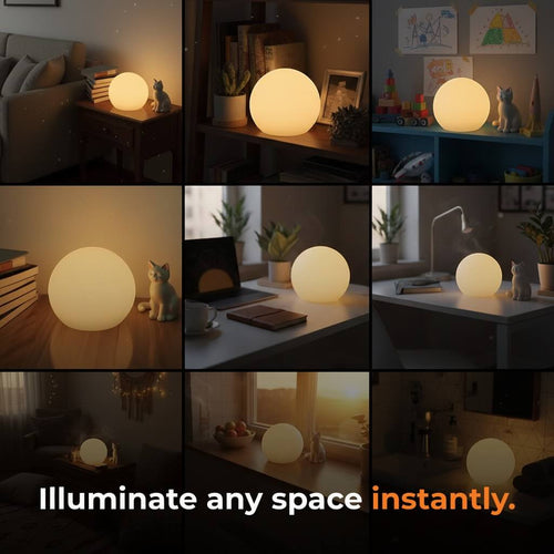 Rechargeable LED Globe Table Lamp
