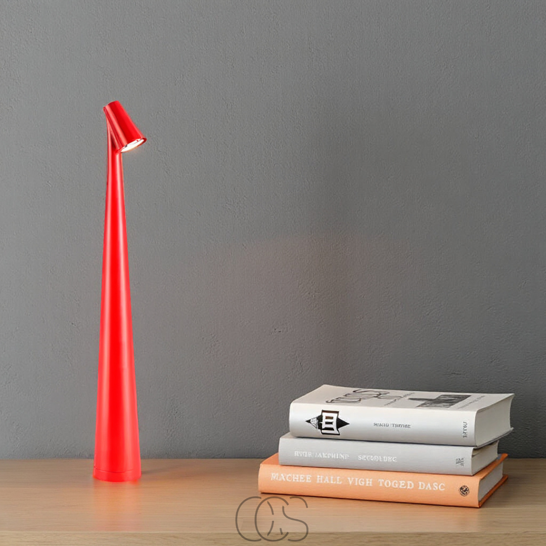 Rechargeable Minimalist Cordless Table Lamp - Rood