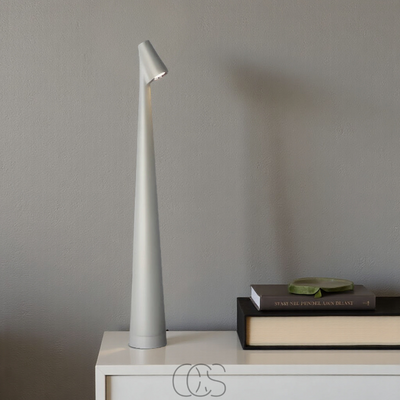 Rechargeable Minimalist Cordless Table Lamp - Grijs