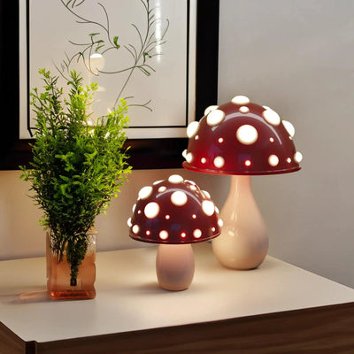 Rechargeable Mushroom Table Lamp - Large + Small Set