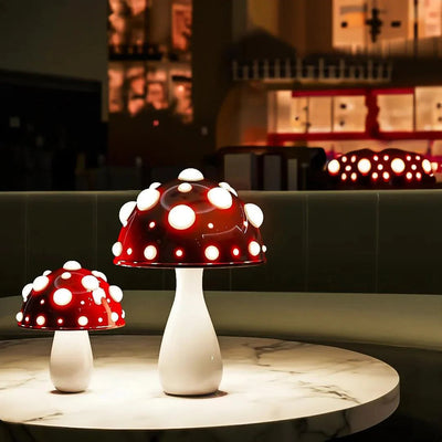 Rechargeable Mushroom Table Lamp - Large + Small Set