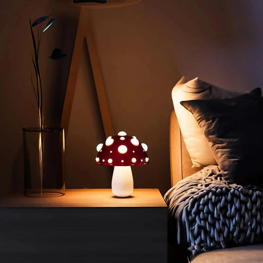 Rechargeable Mushroom Table Lamp - Small - Cordless
