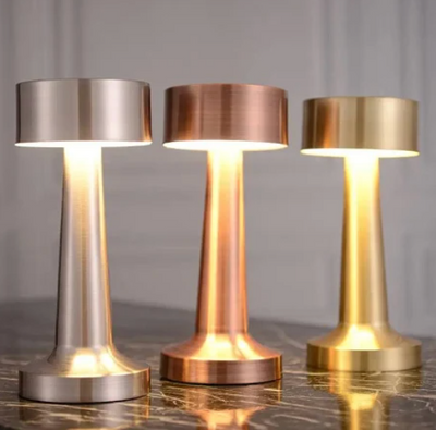 Rechargeable Touch Dimmer Metal Table Lamp