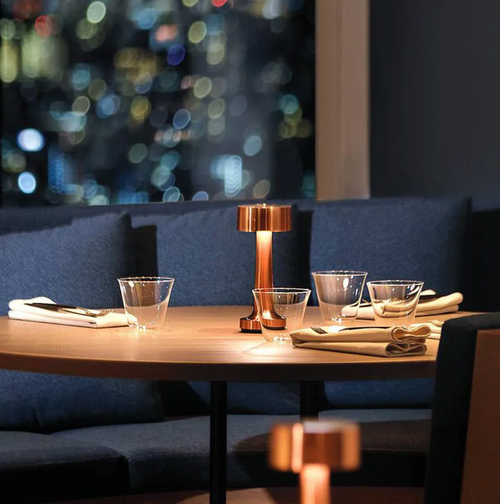 Rechargeable Touch Dimmer Metal Table Lamp