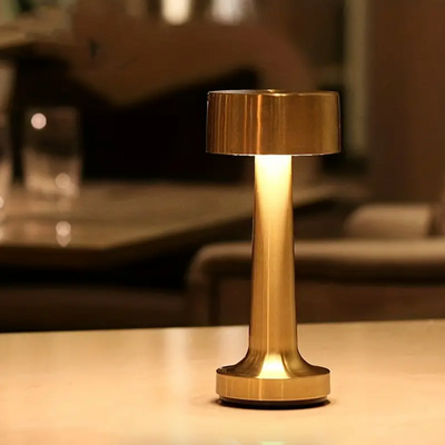 Rechargeable Touch Dimmer Metal Table Lamp