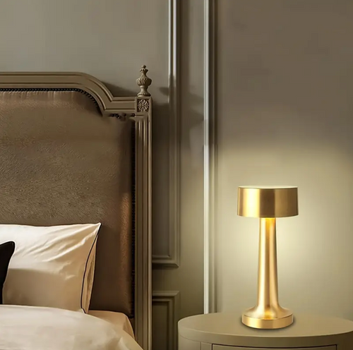 Rechargeable Touch Dimmer Metal Table Lamp