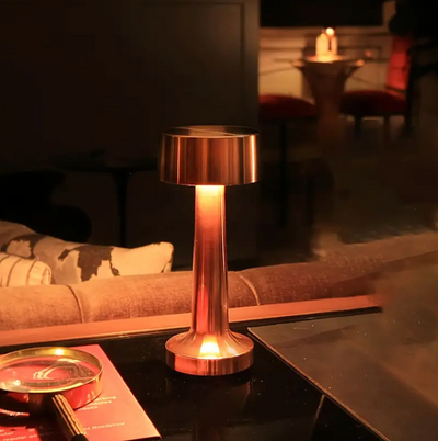 Rechargeable Touch Dimmer Metal Table Lamp