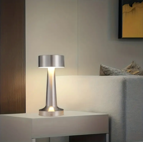Rechargeable Touch Dimmer Metal Table Lamp