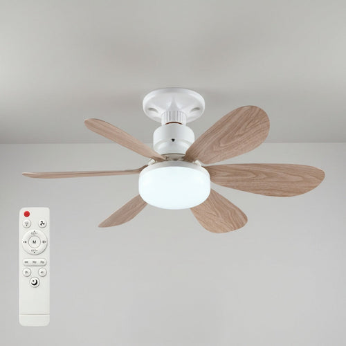 Remote-Controlled Ceiling Fan with Dimmable LED Light