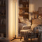 Remote-Controlled LED Corner Floor Lamp