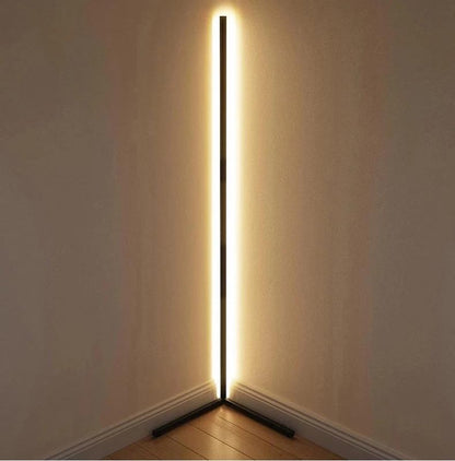 Remote-Controlled LED Corner Floor Lamp