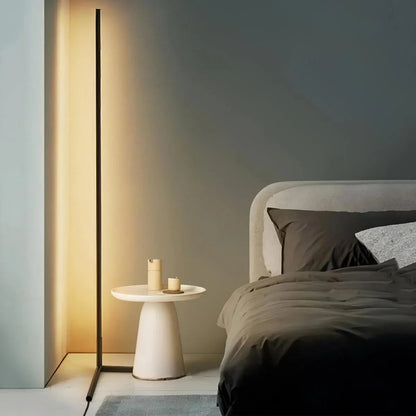 Remote-Controlled LED Corner Floor Lamp