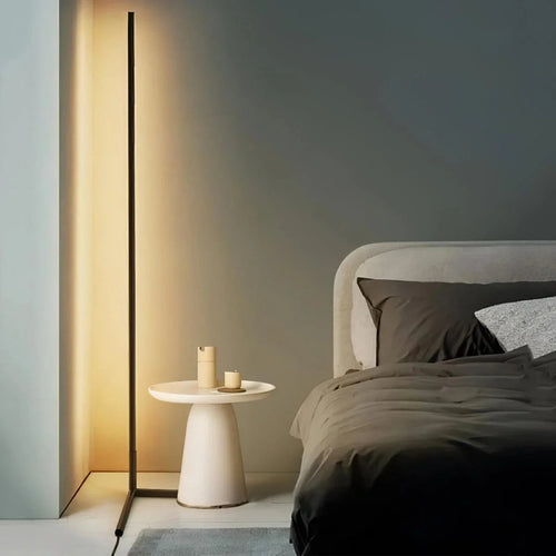 Remote-Controlled LED Corner Floor Lamp
