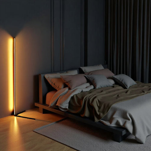 Remote-Controlled LED Corner Floor Lamp