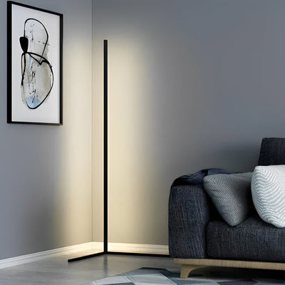 Remote-Controlled LED Corner Floor Lamp