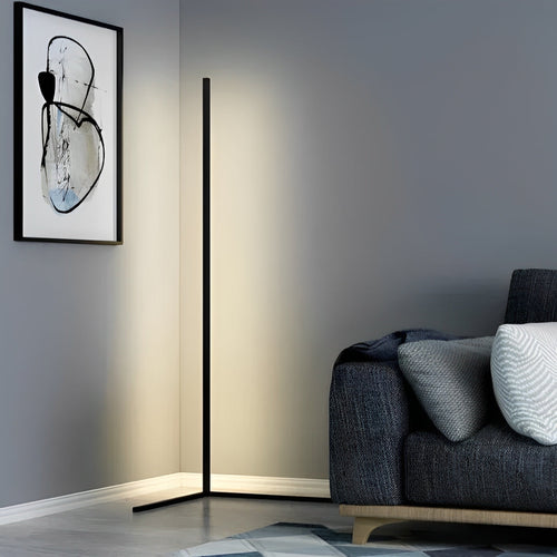 Remote-Controlled LED Corner Floor Lamp
