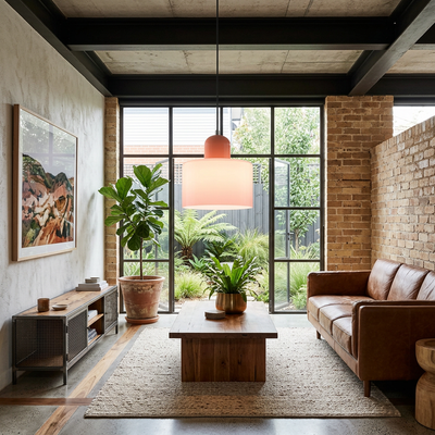Retro Glass Pendant Light