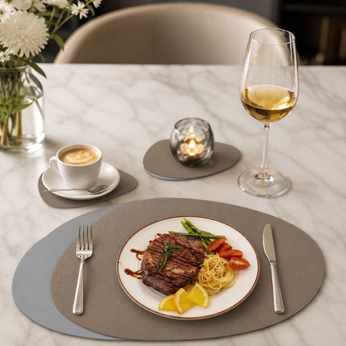 Reversible Faux-Leather Dual-Sided Placemats