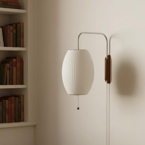 Ribbed Bubble Glass Swivel Wall Sconce