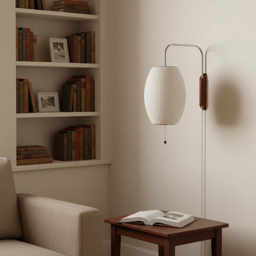 Ribbed Bubble Glass Swivel Wall Sconce