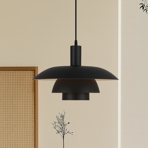 Scandinavian Tiered Metal Pendant Light