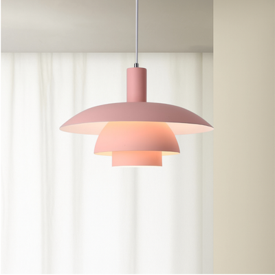 Scandinavian Tiered Metal Pendant Light