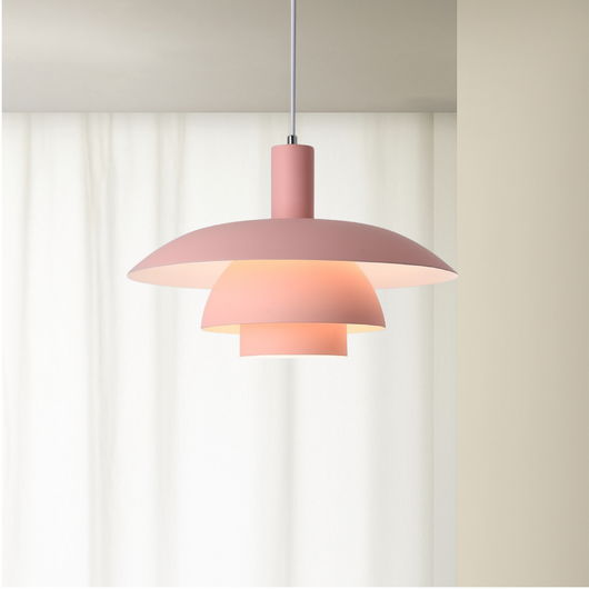 Scandinavian Tiered Metal Pendant Light