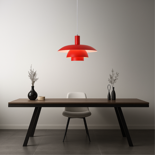 Scandinavian Tiered Metal Pendant Light